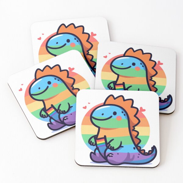 Item preview, Rainbow dinosaur designed and sold by tipitoes.