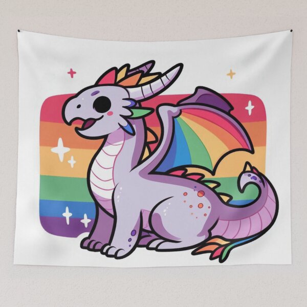 Item preview, LGBT dragon designed and sold by tipitoes.