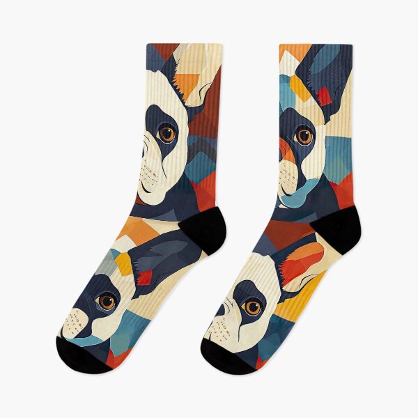 Item preview, Cubist Frenchies Pattern designed and sold by miss-keysmash.