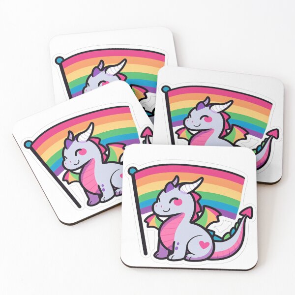 Item preview, Lgbt rainbow dragon  designed and sold by tipitoes.