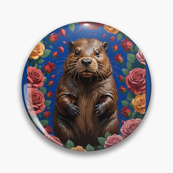 Item preview, A Beaver Surrounded By New York Roses 2 designed and sold by taiche.