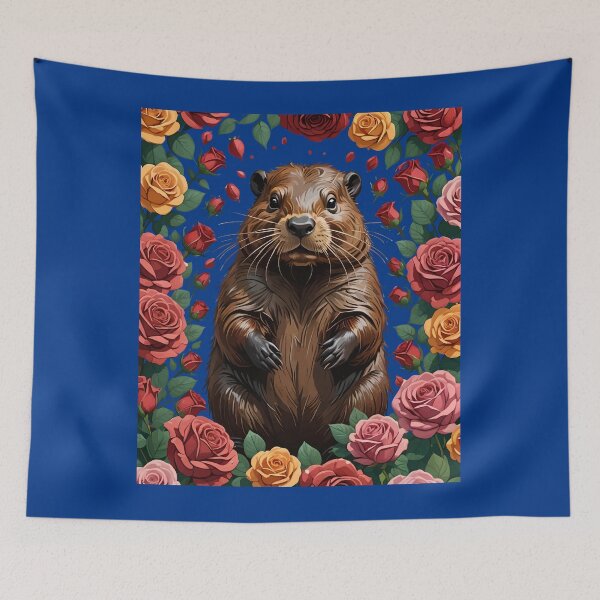 Item preview, A Beaver Surrounded By New York Roses 2 designed and sold by taiche.