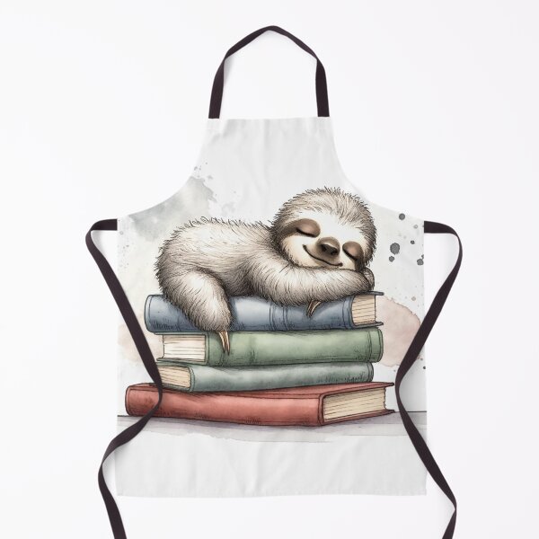 Item preview, Sleepy Sloth on Stack of Books designed and sold by LuminShadowArt.