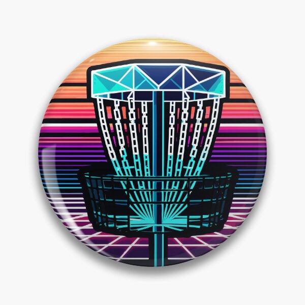 Item preview, 90s Wireframe Sunset Disc Golf designed and sold by TKsTees.