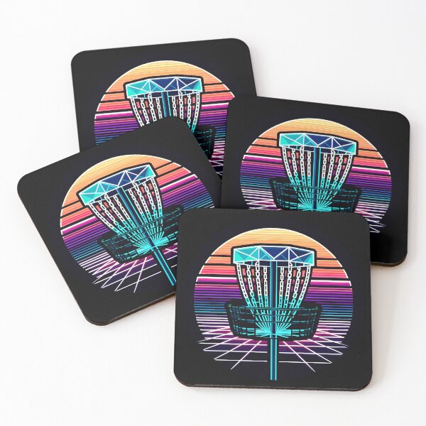 Item preview, 90s Wireframe Sunset Disc Golf designed and sold by TKsTees.