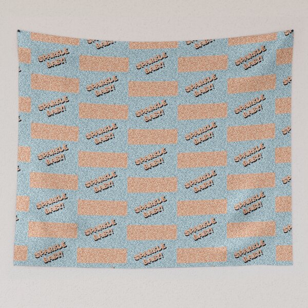 Item preview, Sparkle Baby! In gold and blue glitter  designed and sold by 1DaisyChainLane.