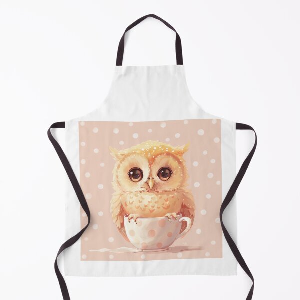 Item preview, Cute Owl in Polka Dot Cup designed and sold by palmyst.