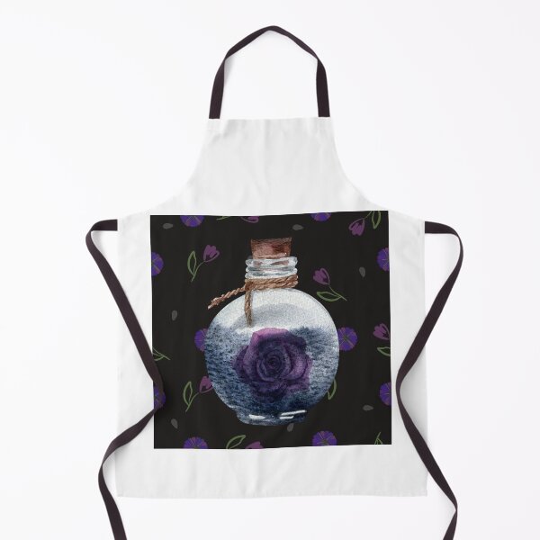 Item preview, Witchy Aesthetic Vial Witch Bottle Apothecary Purple Rose designed and sold by WildWoodlandWitch.