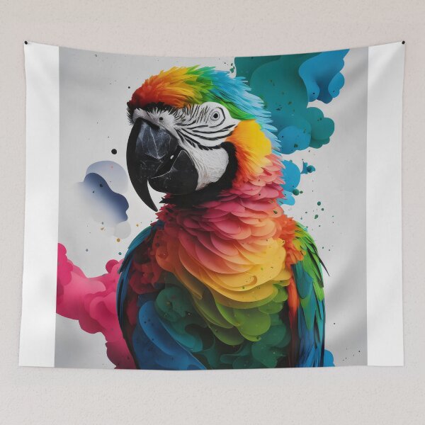 Item preview, Colorful parrot. designed and sold by MyHappyArtShop.