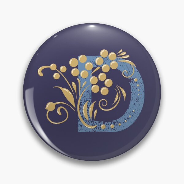 Item preview, D - Vintage Floral Initial Letter designed and sold by Deepness2023.
