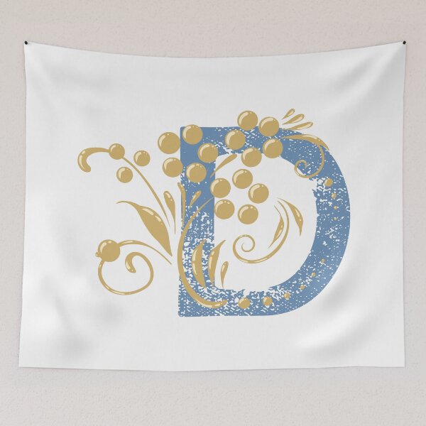 Item preview, D - Vintage Floral Initial Letter designed and sold by Deepness2023.