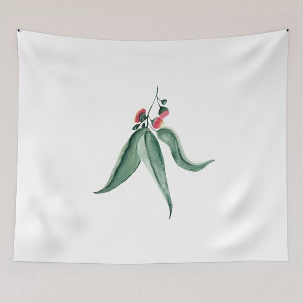 Item preview, Single Evergreen Gum Leaves and Flowers designed and sold by mindfulhomeedu.