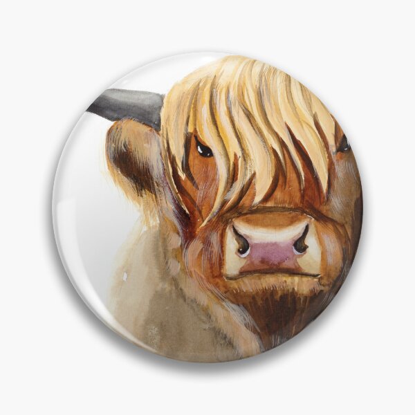 Item preview, Highland cow oil painting designed and sold by NatalyMak.