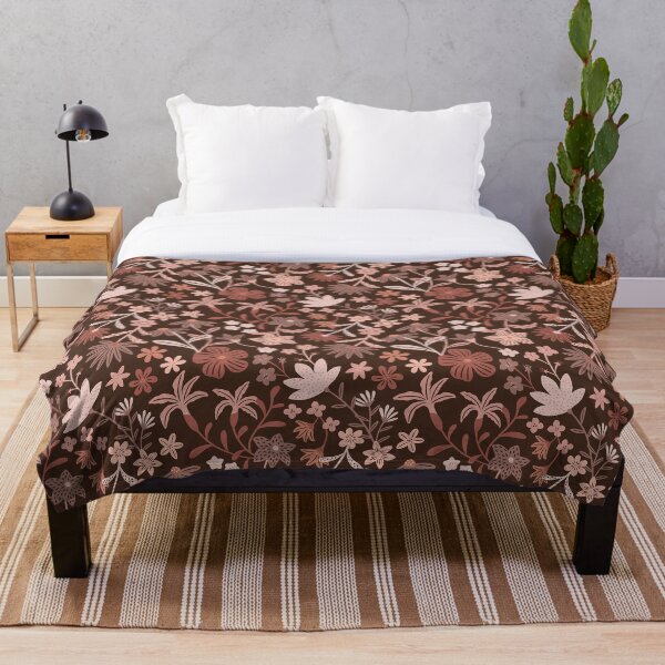 Item preview, Romantic maximalist floral - brown designed and sold by Muxune.
