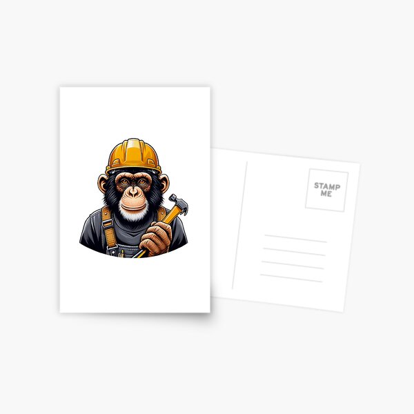 Item preview, Monkey business- construction worker designed and sold by jessagirl.