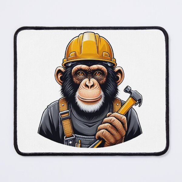 Item preview, Monkey business- construction worker designed and sold by jessagirl.