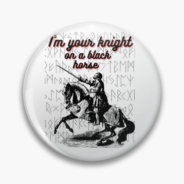 Item preview, A knight on a black horse designed and sold by MisiuKolorowy.