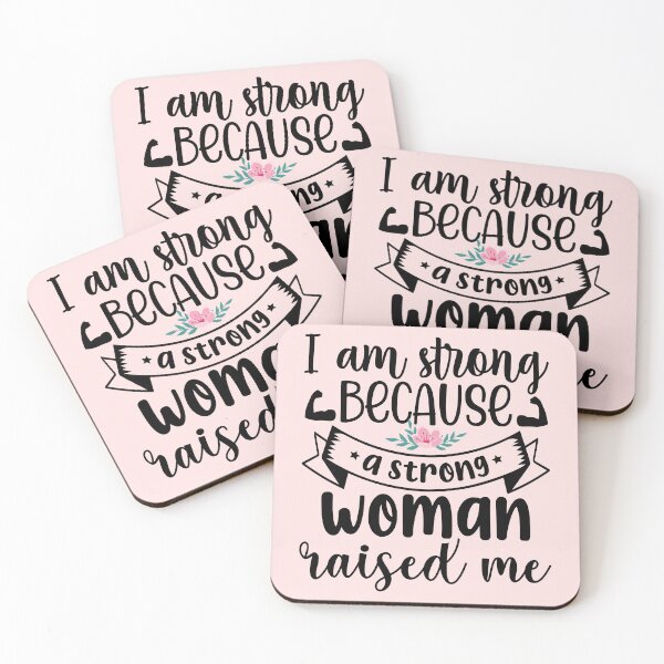 Item preview, I Am Strong, Strong Mother's Love Quote Typography designed and sold by SayItWithYours.