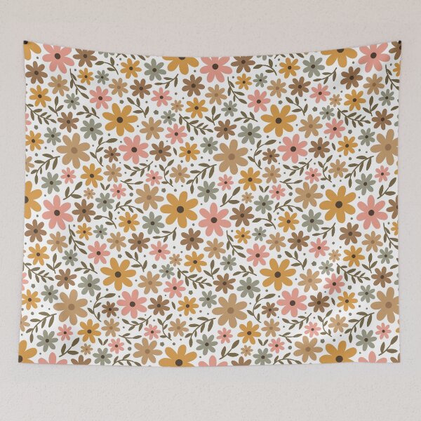 Artikelvorschau, Fleißig blumig – Gänseblümchen in Grau, Rosa und Orange entworfen und verkauft von Muxune.