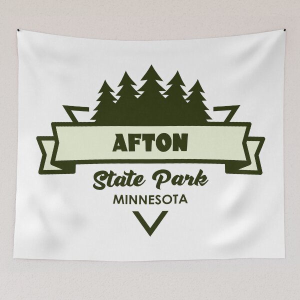 Item preview, Afton State Park Minnesota Trees And Ribbon designed and sold by bivenart.