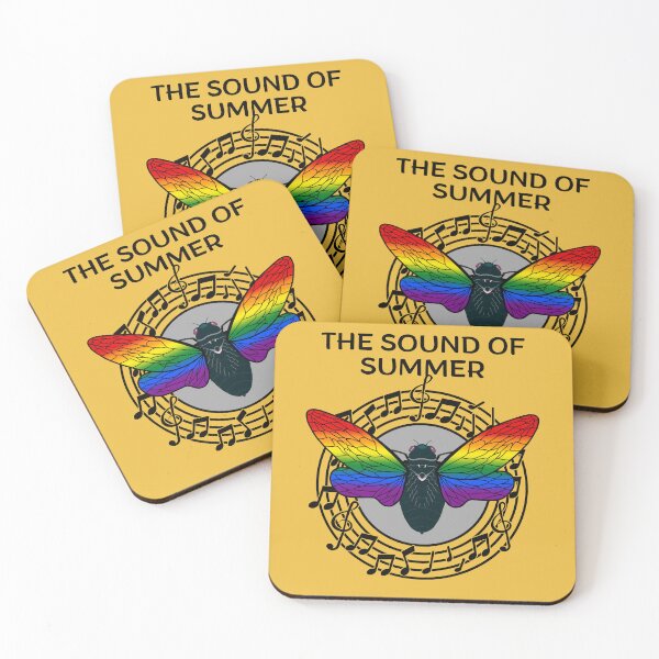 Item preview, The Sound of Summer Cicada Scream Best Gift for Cicada Brood Enthusiast LGBTQ Pride Month Rainbow Flag Colors designed and sold by Savchuk-Vova.