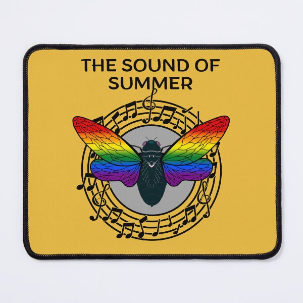 Item preview, The Sound of Summer Cicada Scream Best Gift for Cicada Brood Enthusiast LGBTQ Pride Month Rainbow Flag Colors designed and sold by Savchuk-Vova.