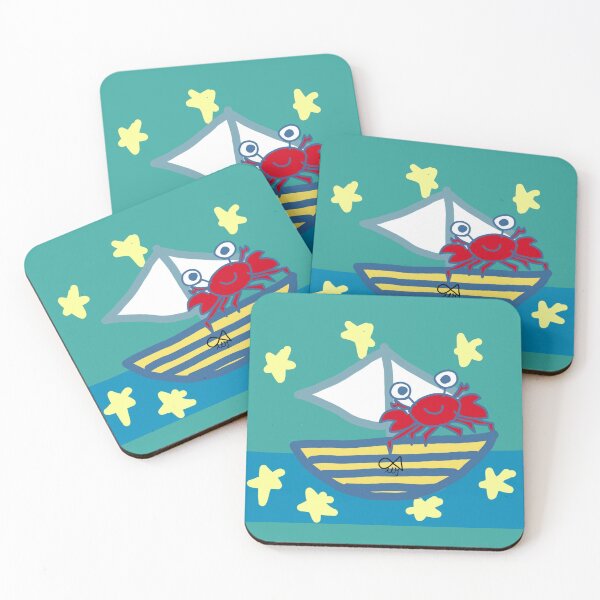 Item preview, LaMaisonOfMY MY CRAB GOES SAILING COLLECTION NO.1 On Green designed and sold by LaMaisonOfMY.