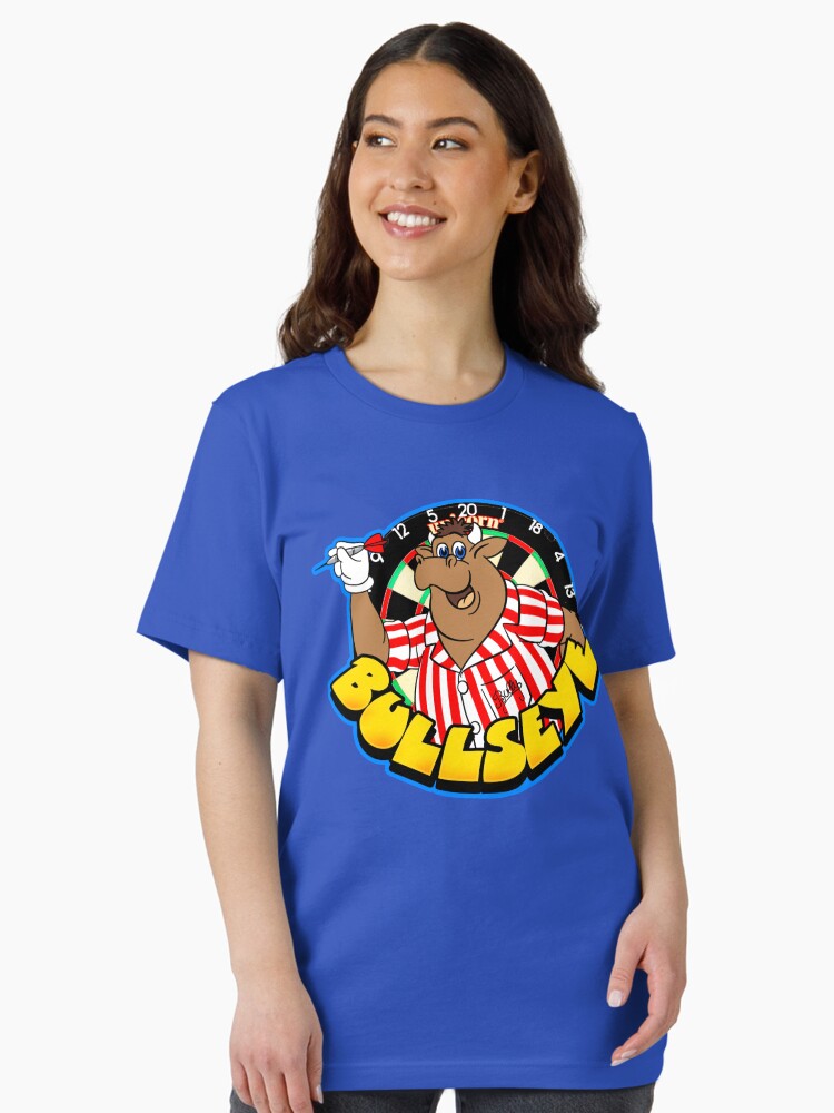 Thumbnail 2 of 7, Essential T-Shirt, Bullseye TV Show Bully Darts Retro British TV designed and sold by Greenthumb94.