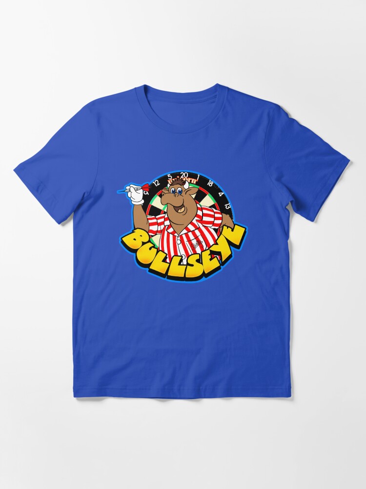 Thumbnail 3 of 7, Essential T-Shirt, Bullseye TV Show Bully Darts Retro British TV designed and sold by Greenthumb94.