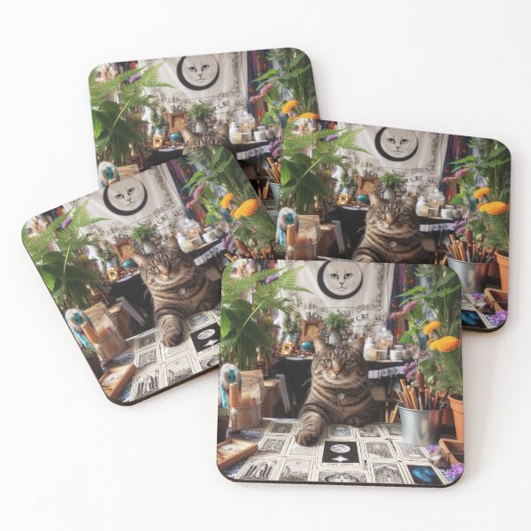 Item preview, brown tarot cat designed and sold by laurazael.