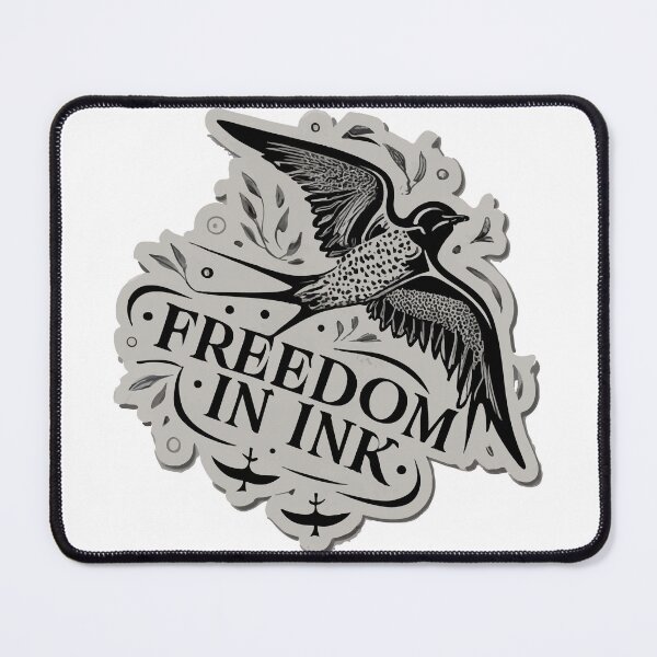 Item preview, Freedom in Ink - Delicate Swallow Bird Flight designed and sold by NiftyWrx.