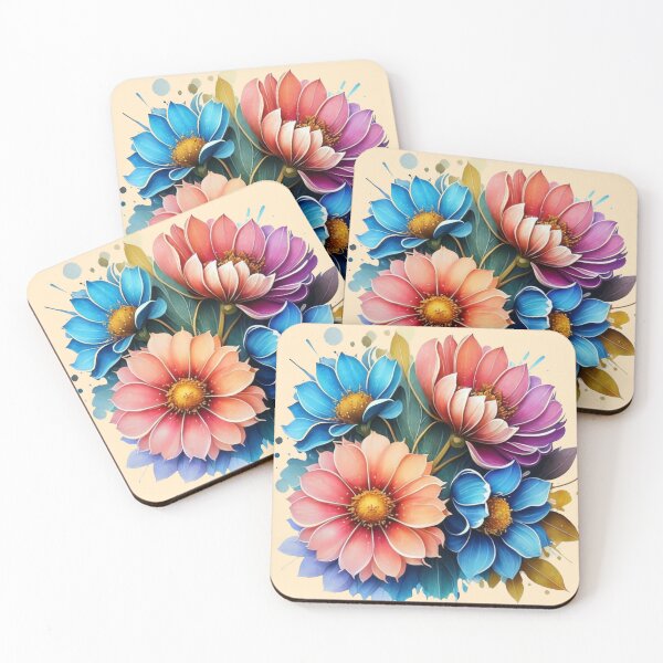 Item preview, Bouquet of Colorful Flowers, Rainbow Daisies, Congratulations designed and sold by Cr320.