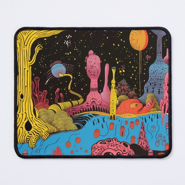 Item preview, Alien Landscape: Surreal Cosmic Journey designed and sold by Mulakart.