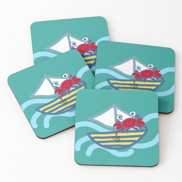 Item preview, LaMaisonOfMY MY CRAB GOES SAILING COLLECTION NO.2 On Green designed and sold by LaMaisonOfMY.