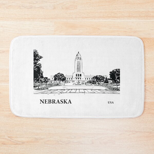 Item preview, Nebraska State USA designed and sold by Lakeric Cityscapes.