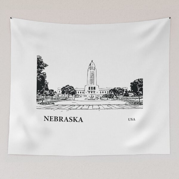 Item preview, Nebraska State USA designed and sold by Lakeric Cityscapes.