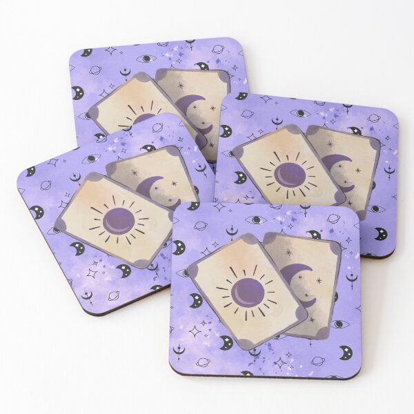Item preview, Witchy Aesthetic Tarot Card Crescent Moon Sun designed and sold by WildWoodlandWitch.