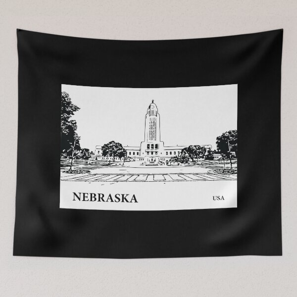 Item preview, Nebraska State USA designed and sold by Lakeric Cityscapes.