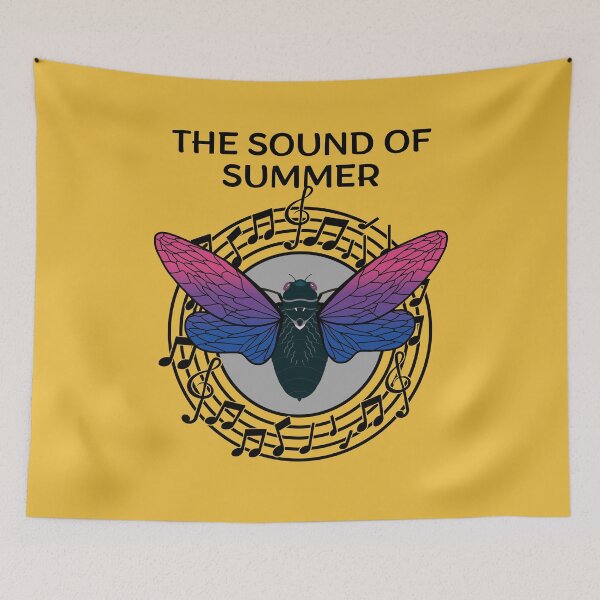 Item preview, The Sound of Summer Cicada Scream Best Gift for Cicada Brood Enthusiast LGBTQ Pride Month Bisexual Flag Colors designed and sold by Savchuk-Vova.