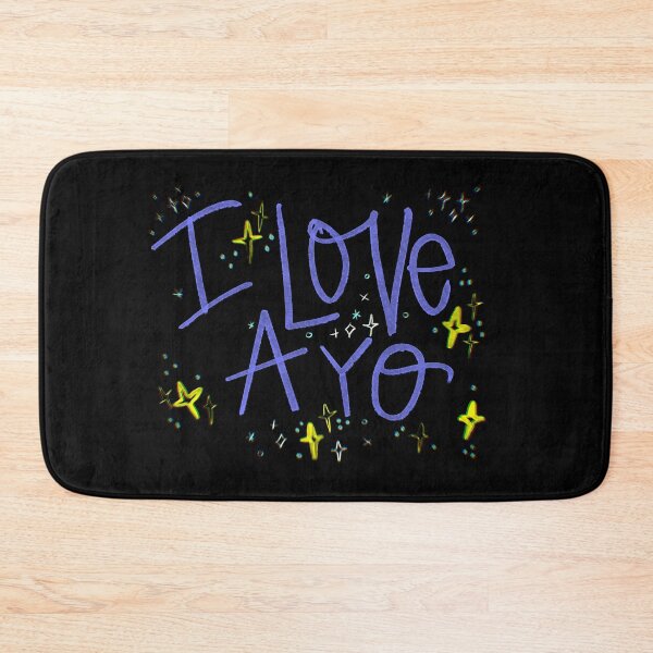 Item preview, I LOVE AYO NAME PURPLE designed and sold by GIVENGRACE.ART.
