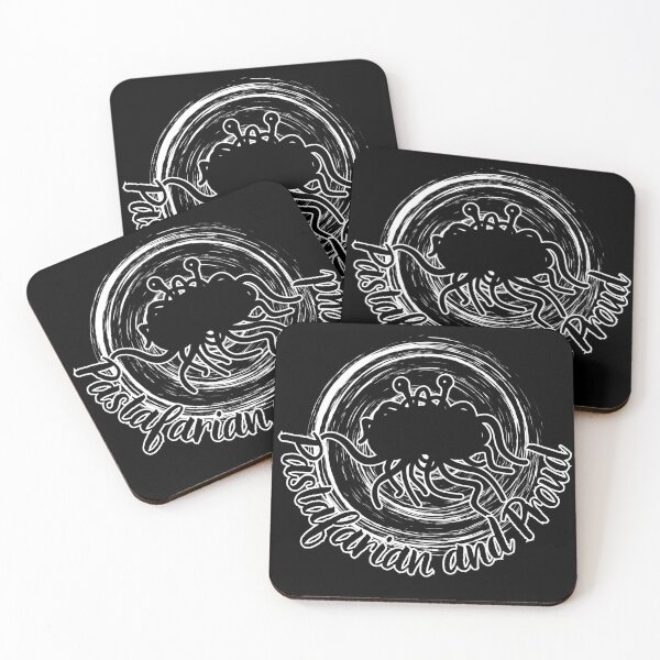 Item preview, Flying Spaghetti Monster - Pastafarian and Proud - Simple Black and White designed and sold by sekrecja.