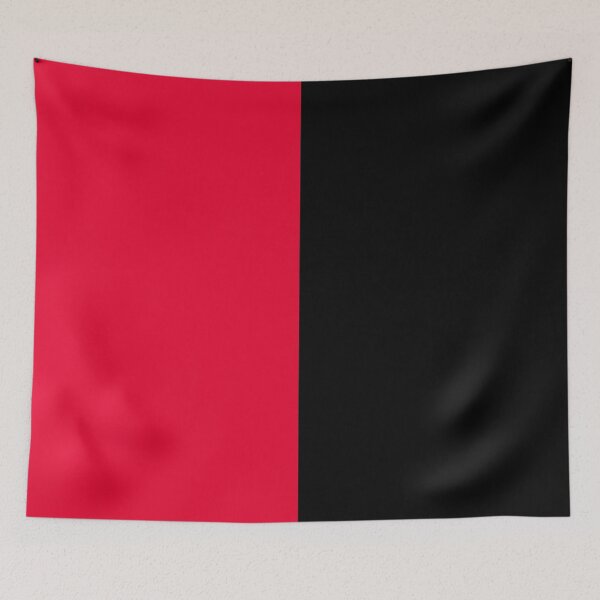 Item preview, Red Black Two Tone Color Split designed and sold by PatternTitan.
