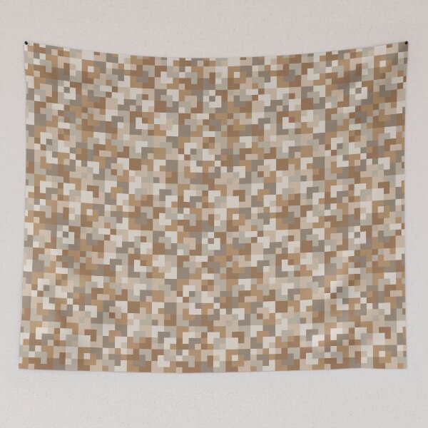 Aperçu de l'œuvre Copie de Jouer avec des petits carreaux - damier pixelisé - motif de carreaux aléatoire - neutres froids créée et vendue par Muxune.