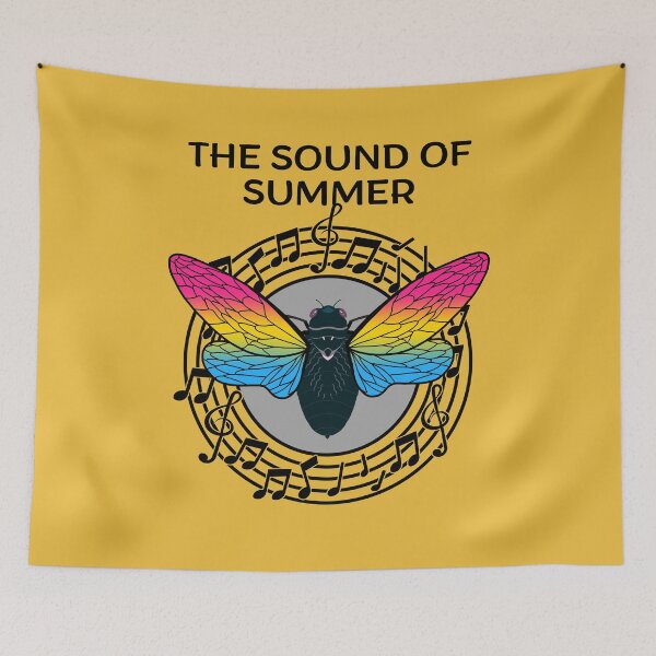 Item preview, The Sound of Summer Cicada Scream Best Gift for Cicada Brood Enthusiast LGBTQ Pride Month Pansexual Flag Colors designed and sold by Savchuk-Vova.