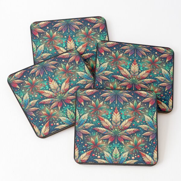 Item preview, Cheeba Pattern - Cannabis Marijuana Weed Art - Colorful Stoner Design designed and sold by CannaCreative.