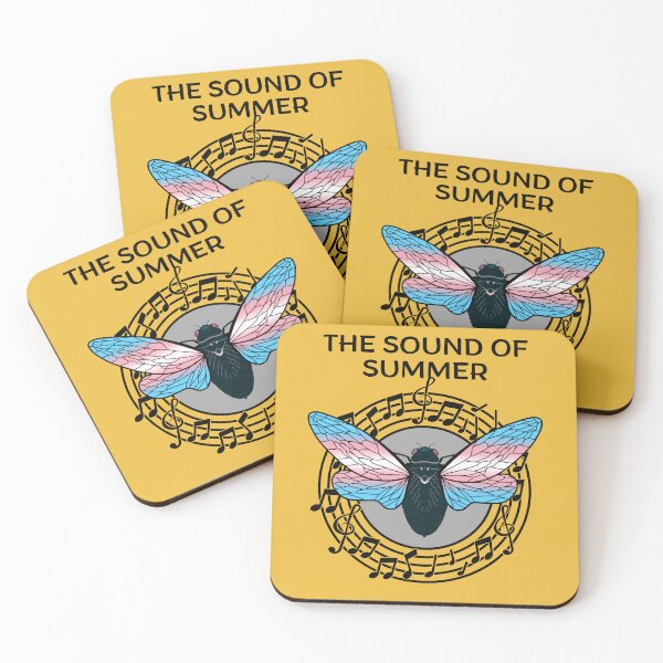 Item preview, The Sound of Summer Cicada Scream Best Gift for Cicada Brood Enthusiast LGBTQ Pride Month Transgender Flag Colors designed and sold by Savchuk-Vova.