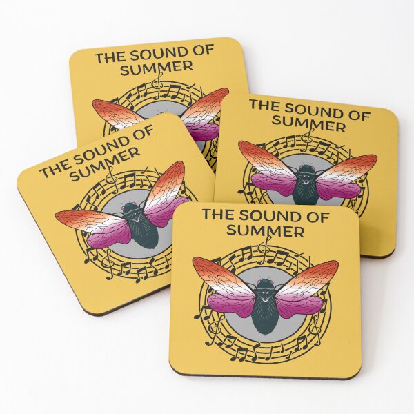 Item preview, The Sound of Summer Cicada Scream Best Gift for Cicada Brood Enthusiast LGBTQ Pride Month Lesbian Flag Colors designed and sold by Savchuk-Vova.