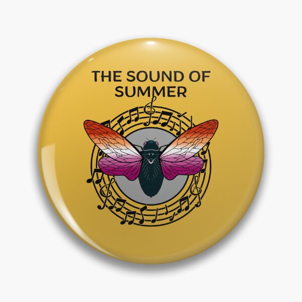 Item preview, The Sound of Summer Cicada Scream Best Gift for Cicada Brood Enthusiast LGBTQ Pride Month Lesbian Flag Colors designed and sold by Savchuk-Vova.