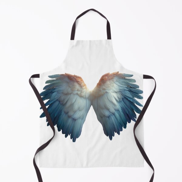 Item preview, Pair of delicate, beautifully colored wings extends outward, with intricate details of feathers caught in a serene, diffused light designed and sold by MiraCleAI.