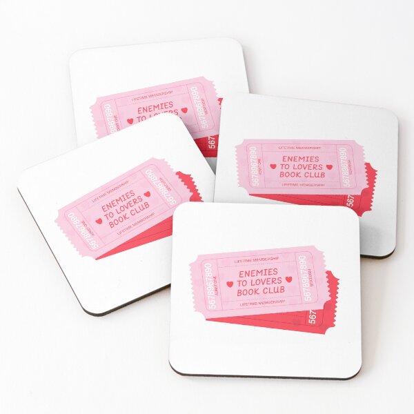 Item preview, Enemies to lovers book club. Pink ticket. Red ticket. designed and sold by CoCoArt-Ua.